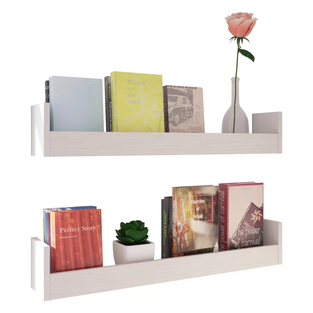 Repisa − Opciones. Juego De 2 Repisas Decorativas Organizadoras Flotantes de 80 cm de largo. Cada Repisa Aguanta 25 Kg.