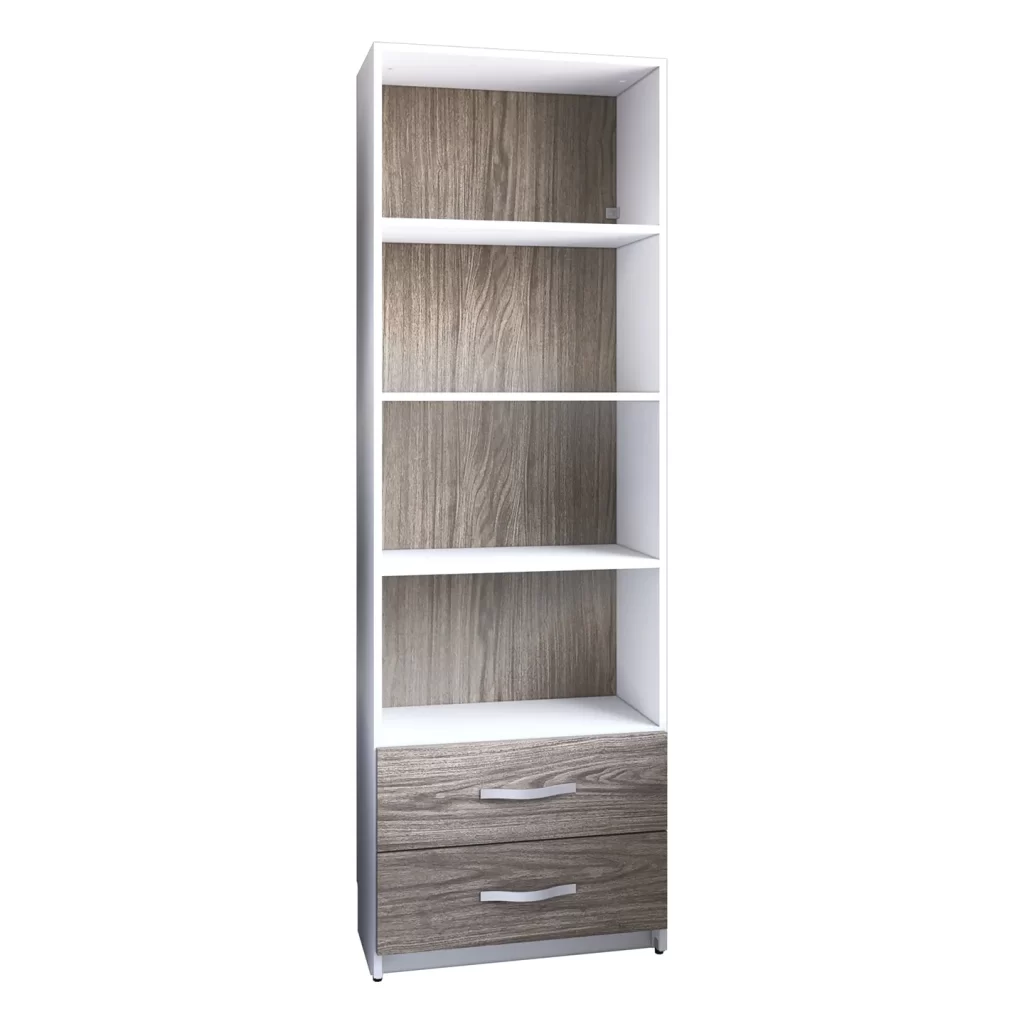 Revistero − Girona Librero Organizador, Aparador, Organizador 2 Cajones, Bufetera, Gabinete, Mueble De Baño
