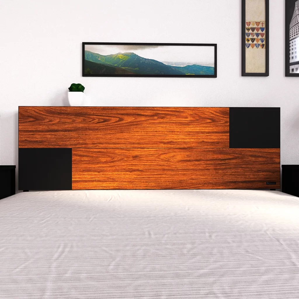 PLAYCON Cabecera Queen - Marbella, Diseño Moderno, Patas Metálicas con Recubrimiento PVC y Estilo Elegante